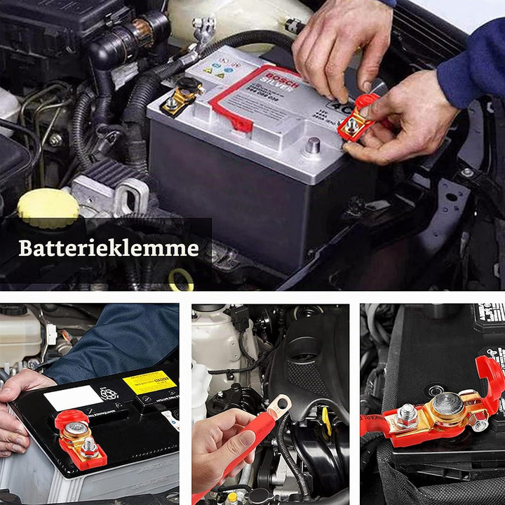 MEIRIYFA Auto Batterie Kabel Klemme Stecker, positive und negative Klemmen Reine Kupfer Adapter Stec