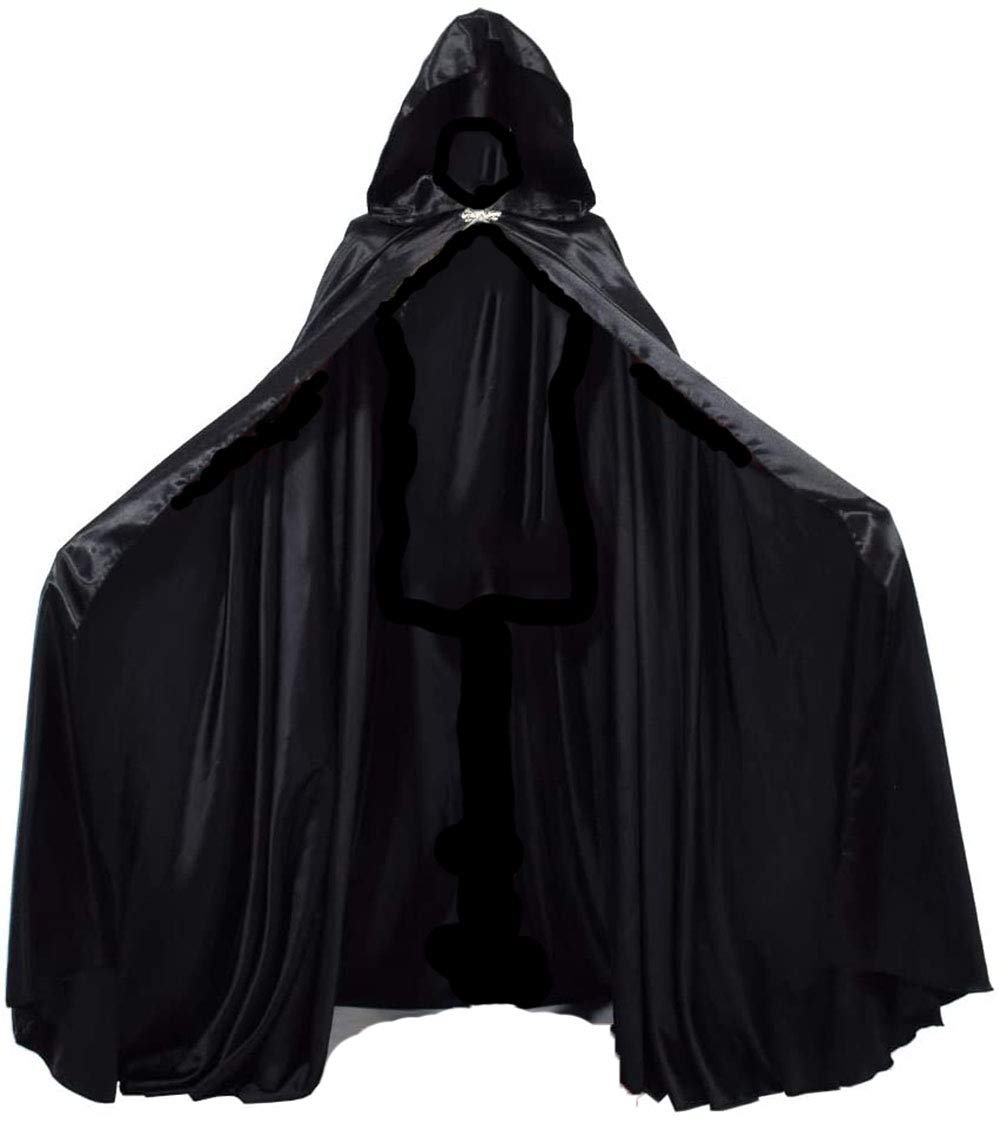 GRACEART Damen Cape Umhang Mit Kapuze Mittelalter Mantel Lang Halloween kostüm Für Hochzeit Braut Ab