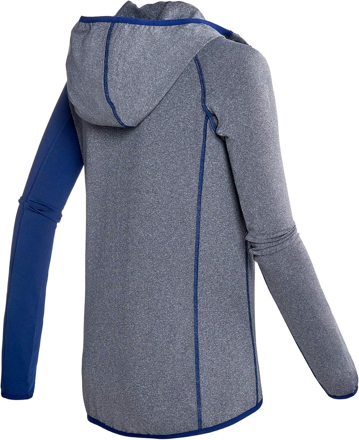Black Crevice Damen Microfleece Jacke Second Layer Midlayer Kapuze BCR297980 36 grey/steel blue, 36