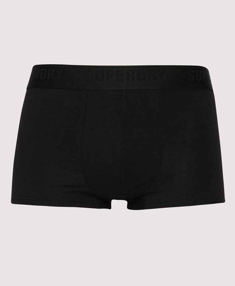Superdry Herren Unterhosen aus Bio-Baumwolle im 3er-Pack S Schwarz, S Schwarz