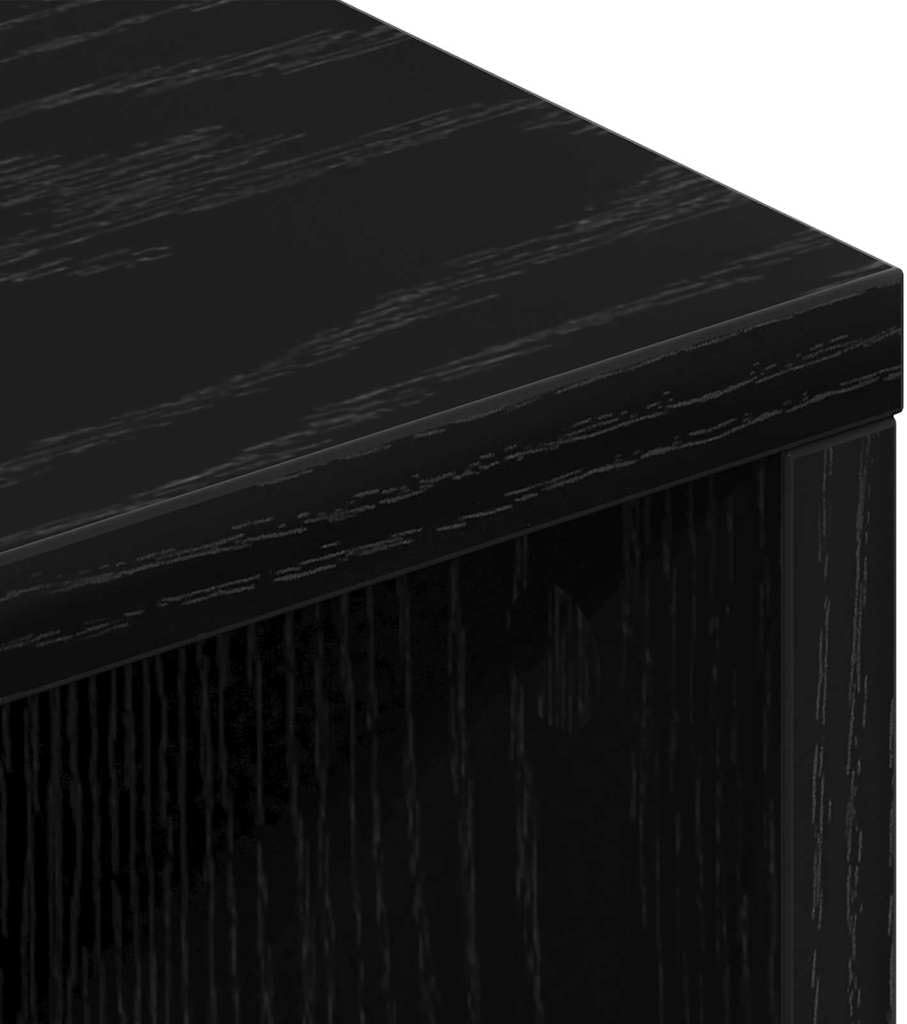 vidaXL TV-Schränk 150 x 30 x 44,5 cm Schwarz Eichen-Optik | Moderner Look, der in jede Einrichtung p