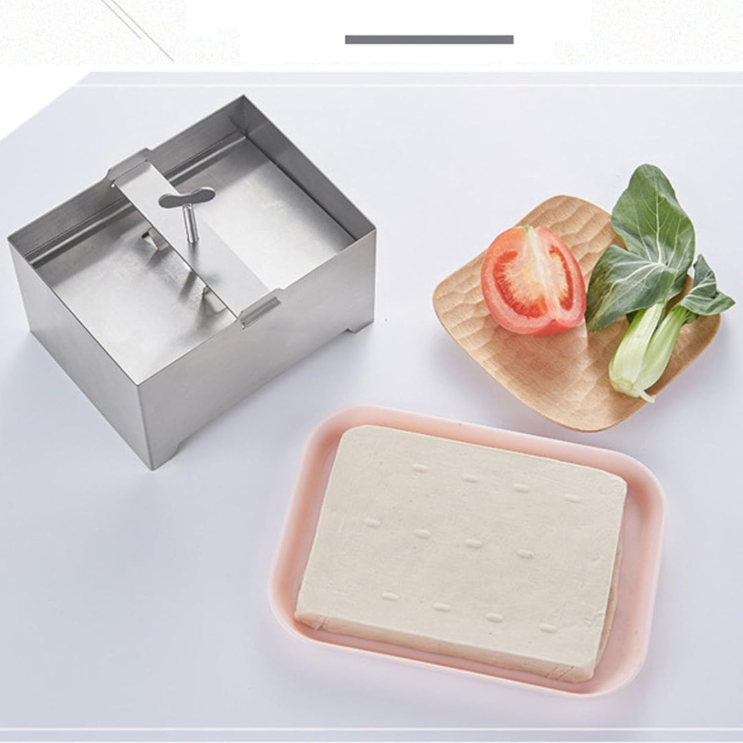 Aisny Tofupresse, Edelstahl Tofu Presse Materialien in Lebensmittelqualität Tofu Maker Kit mit Platt