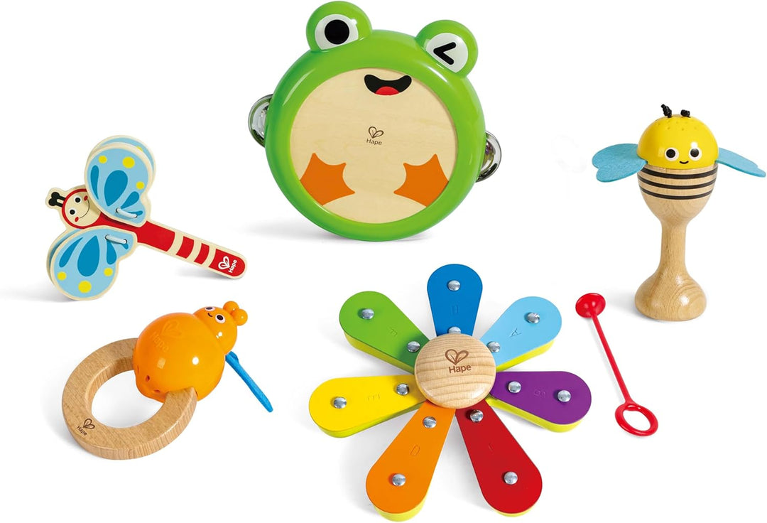 Hape Nature Band Rhythm Kit, Musikinstrument-Set für Kinder, ab 24 Monaten