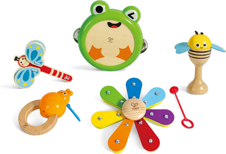 Hape Nature Band Rhythm Kit, Musikinstrument-Set für Kinder, ab 24 Monaten