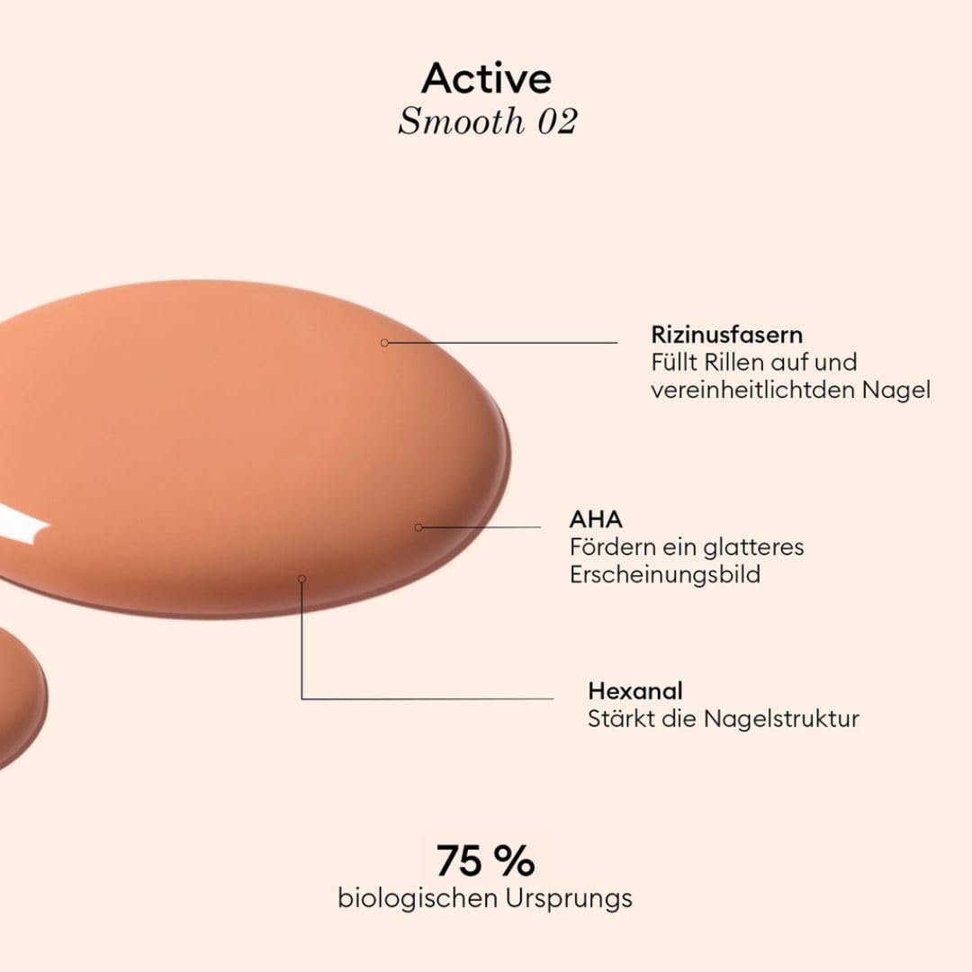 MANUCURIST Active Smooth 02 Nagellack Goldtöne Reparierende und Glättende Nagelpflege - Nagellack Nu