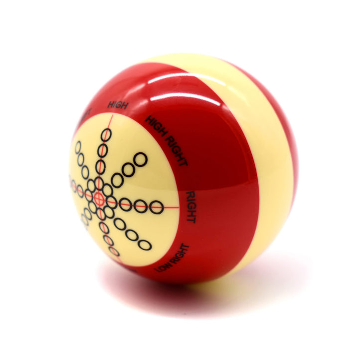Billard Einzelkugel - Weisse Trainingskugel, Spielball, 57,2 mm, Pool
