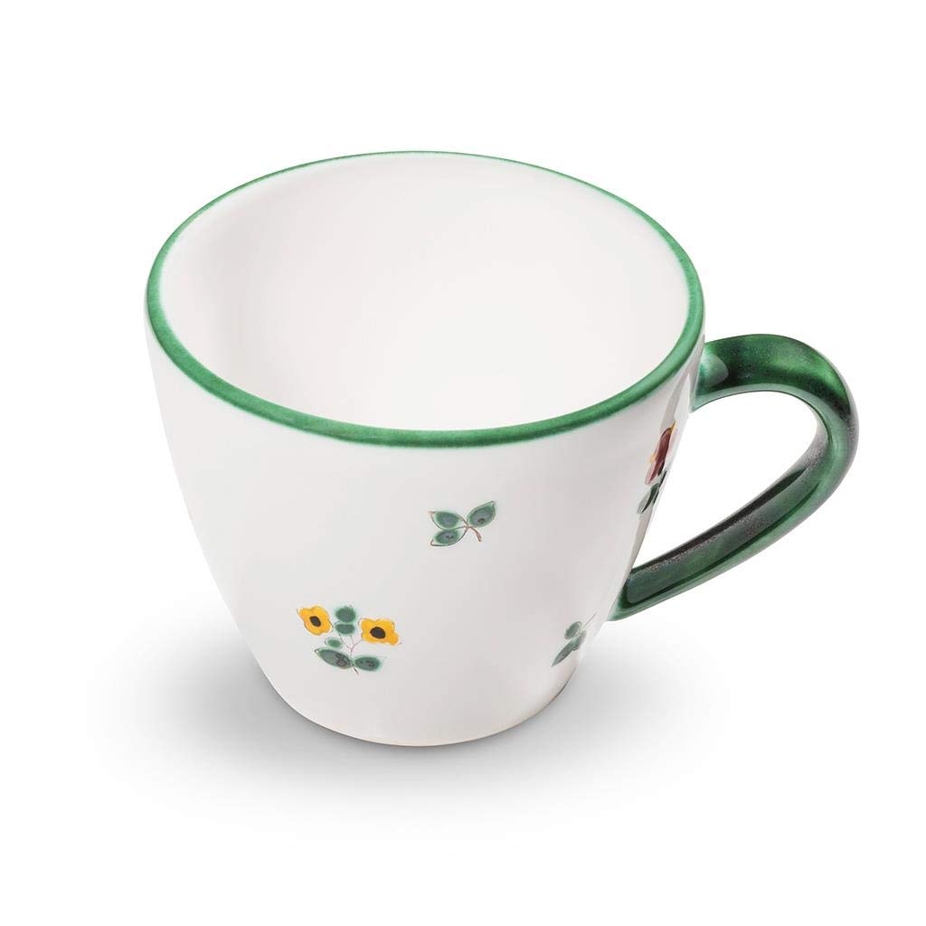 GMUNDNER KERAMIK Kaffeetasse Gourmet Füllmenge : 0.2 Liter Streublume Geschirr, handgemacht in Öster