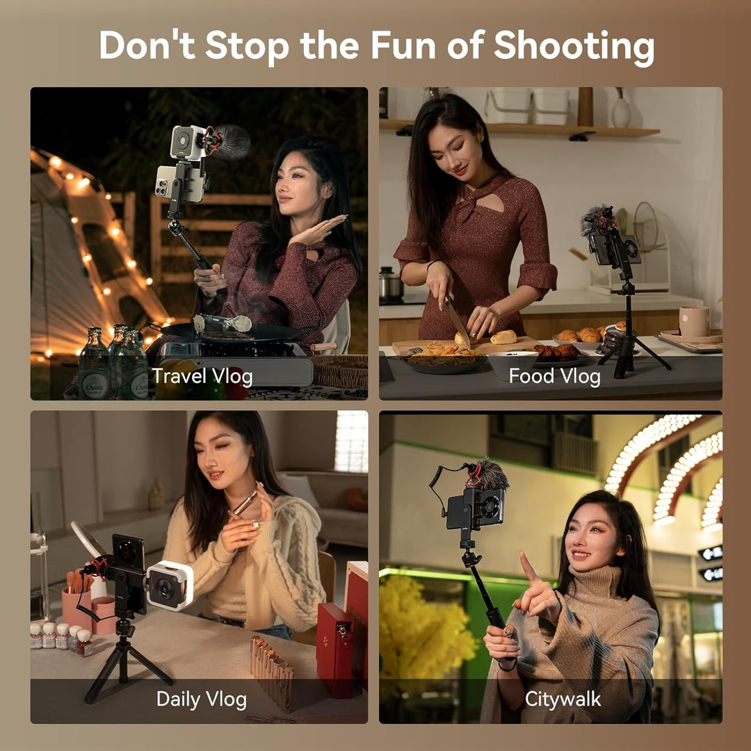 SMALLRIG VK-50 Vlogging Kit für iPhone, Content Creator Kit für YouTube und TikTok Starter, Videoauf