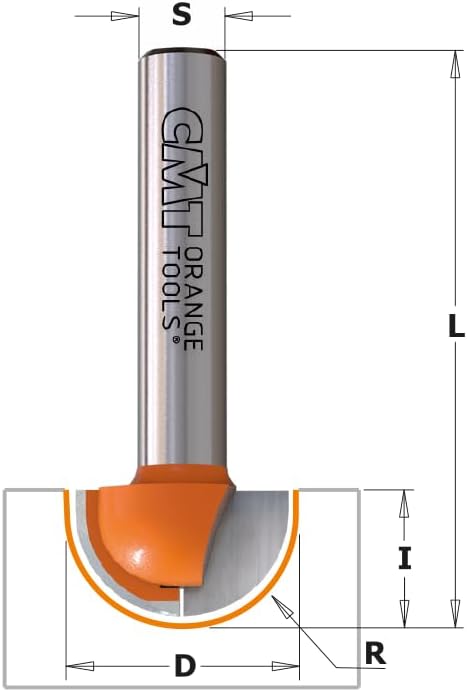 CMT orange Tools 914,190,11 Erdbeere Radius HM S konvexe Form 8 19 9,5 R D