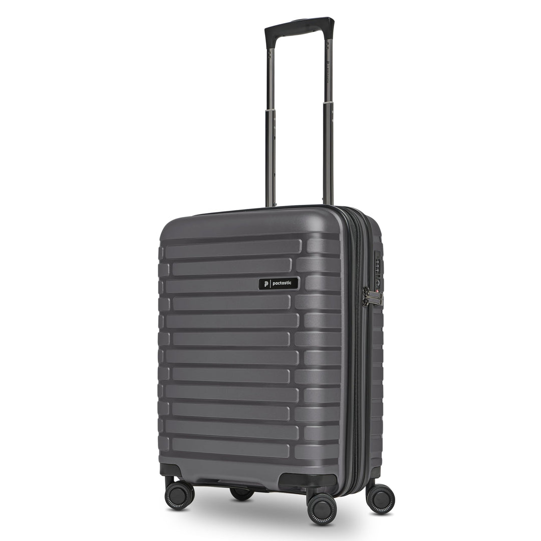 Pactastic Hartschalen Kabinen-Koffer | Kleiner Cabin-Trolley 40 x 20 x 55 cm von 40 auf 48 Liter erw