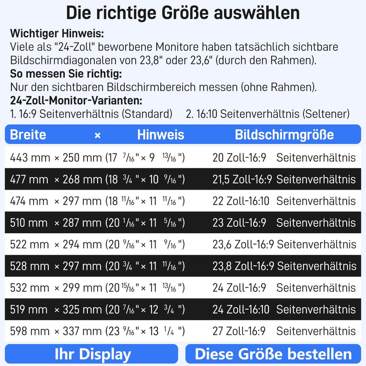 Pozlle 23,8-Zoll-Computer-Sichtschutzschild für 16:9-Breitbild-Desktop-Monitor - Blendfreier Blaulic