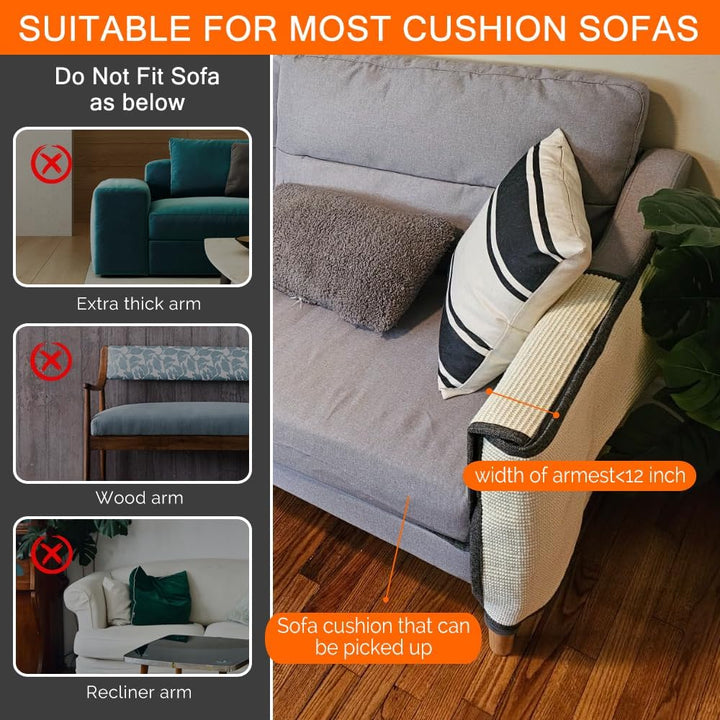 NATUYA Kratzschutz Sofa Katze Möbelschoner von Katzen - Katzenmöbel Schutz Katze Kratzschutz Kissen