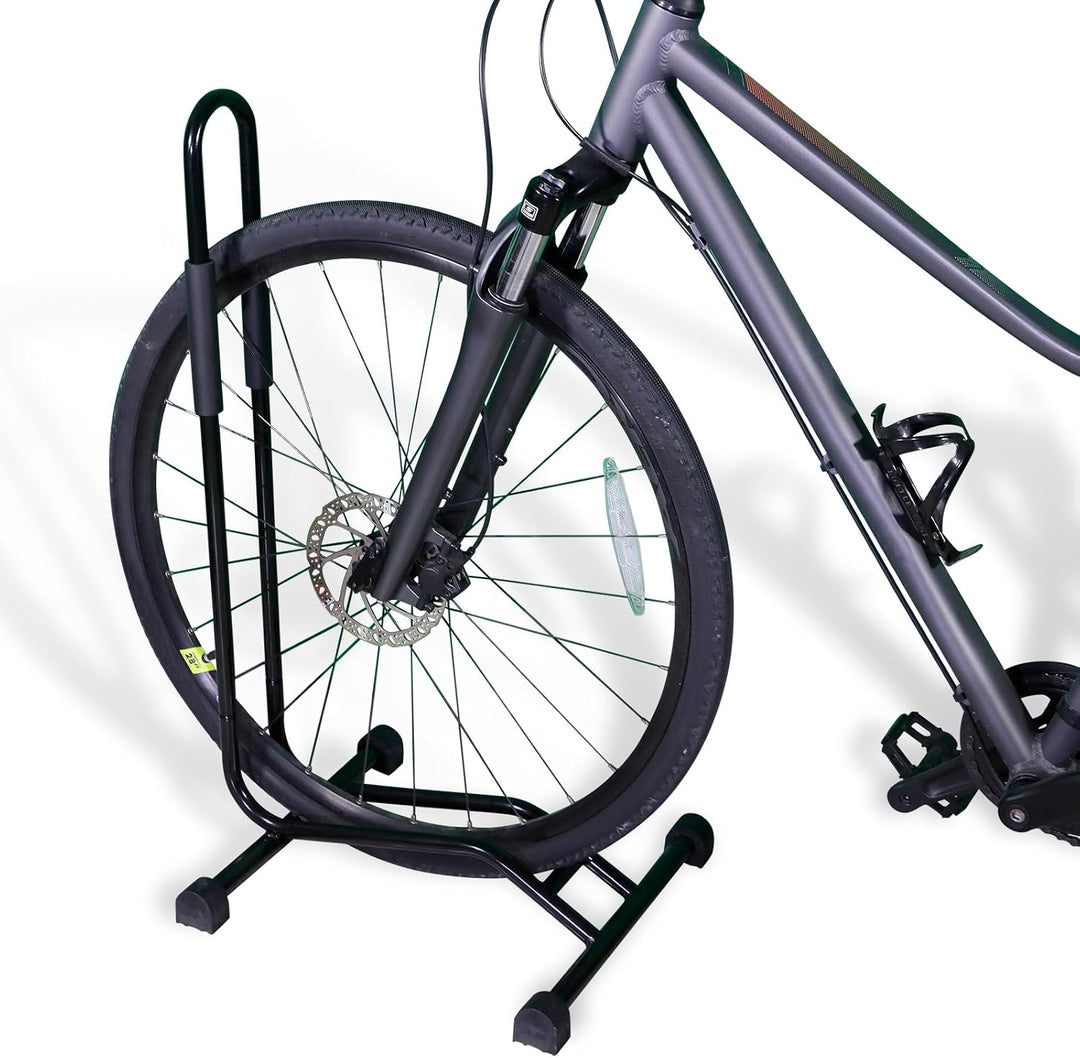 CCLIFE Fahrradständer Boden Radständer für 29 zoll Fahrrad mit Reifenbreiten bis 65 mm Eisen Fahrrad