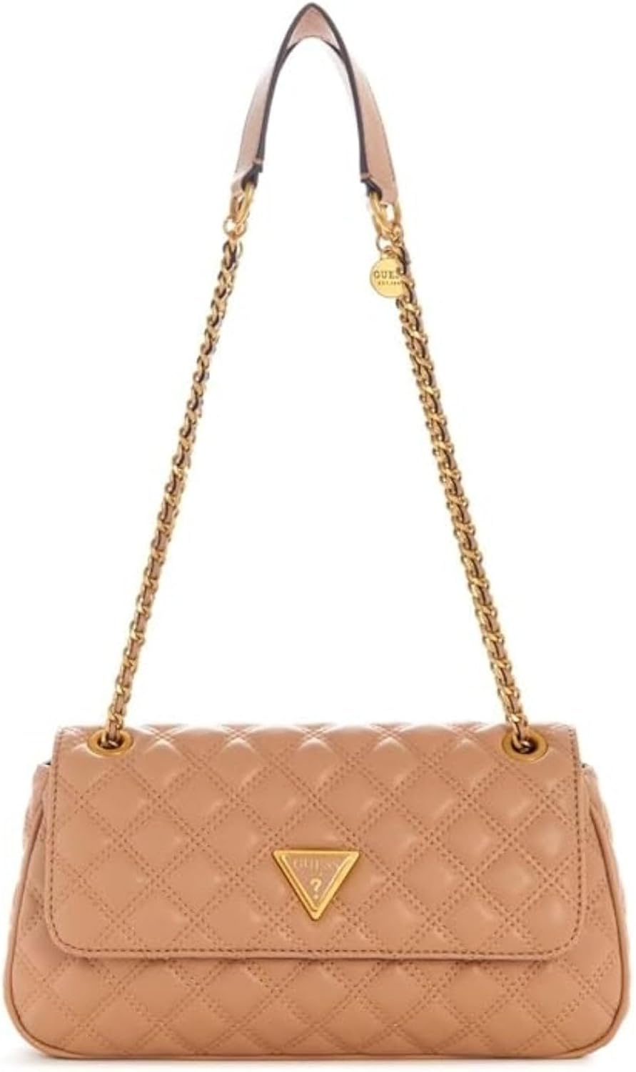 GUESS Damen Giully Umwandelbare Klappe Crossbody, Flap Beige, Beige