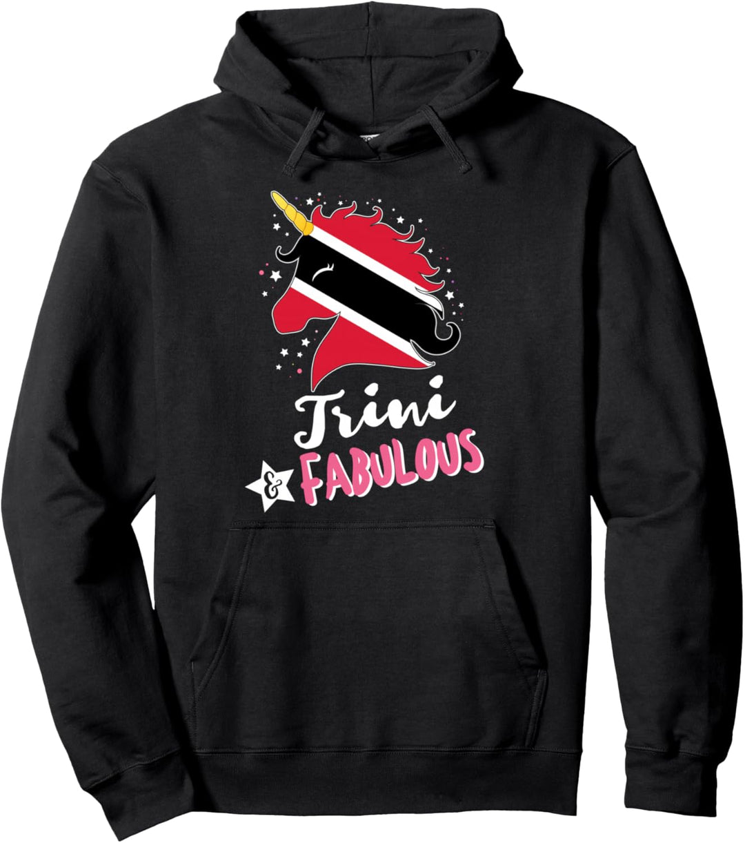 Trinidad und Tobago Einhorn Trinidad und Tobago Flagge Pullover Hoodie