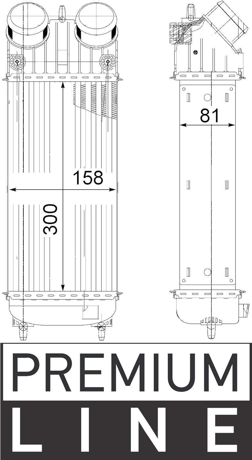 MAHLE CI 265 000P Ladeluftkühler BEHR PREMIUM LINE