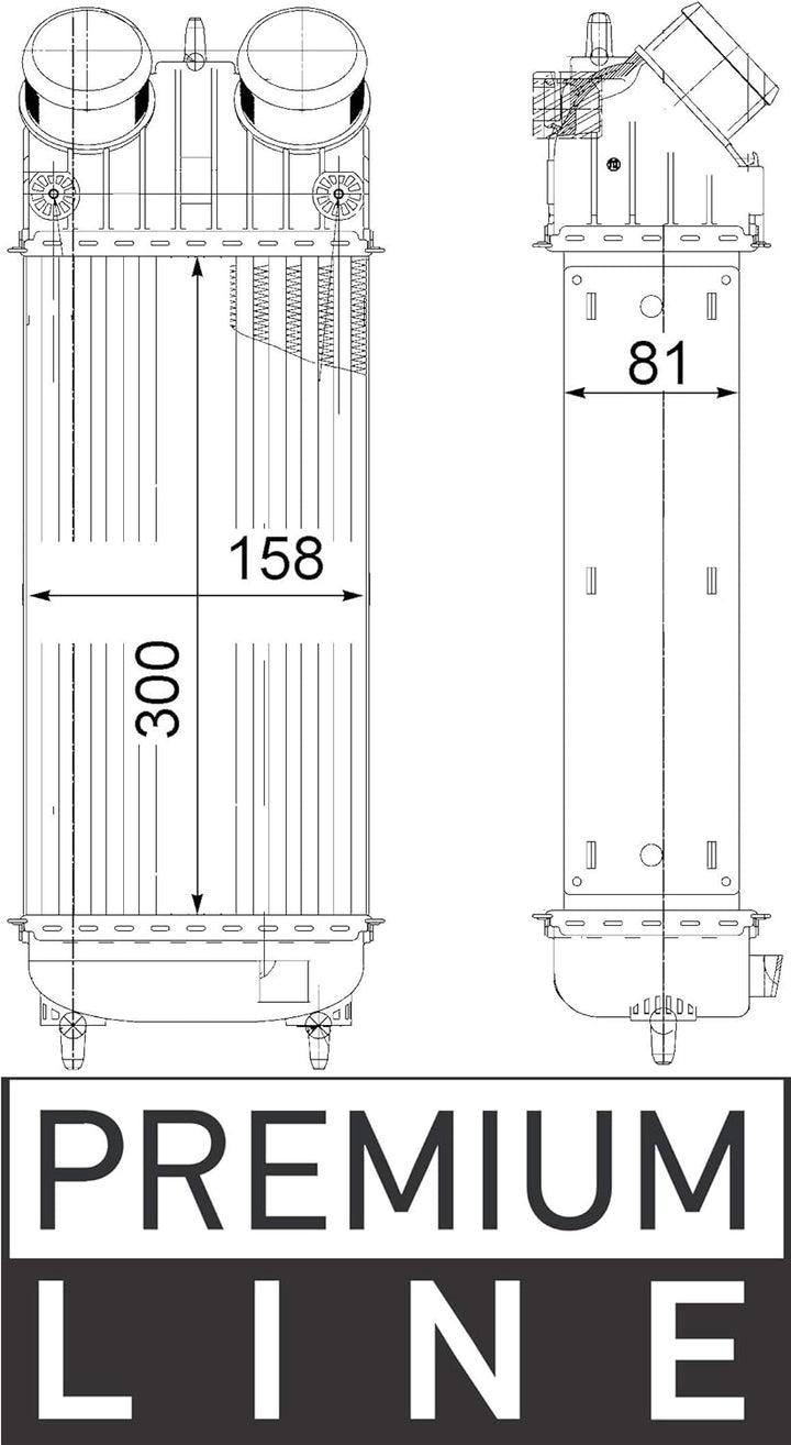 MAHLE CI 265 000P Ladeluftkühler BEHR PREMIUM LINE
