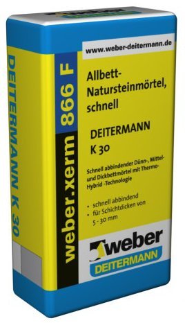 weber.xerm 866 F, 20kg - Allbett-Natursteinmörtel, schnell