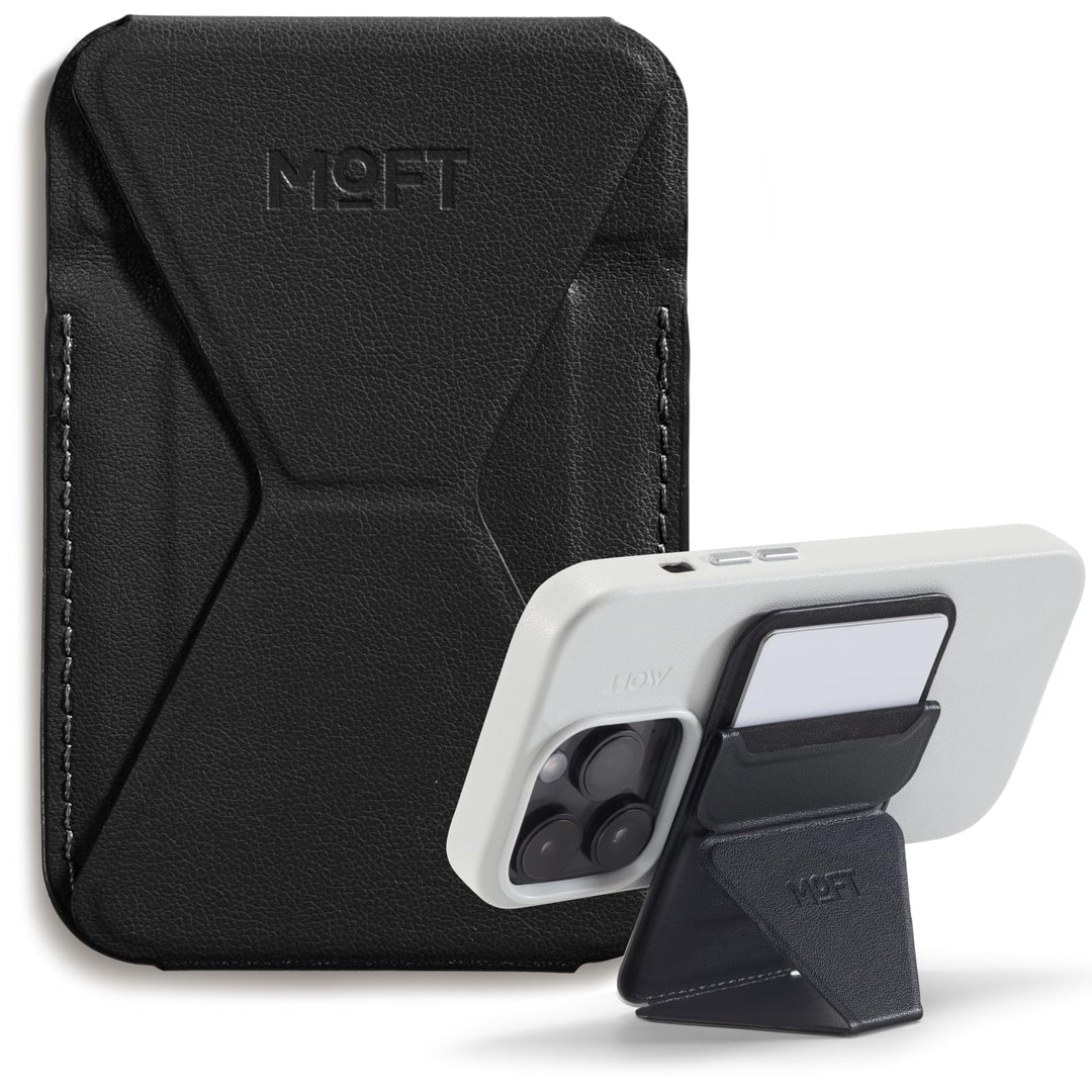MOFT Magnetischer Handy Wallet Ständer, Veganem Leder Kartenhalter Stand Kompatibel mit Magsafe iPho