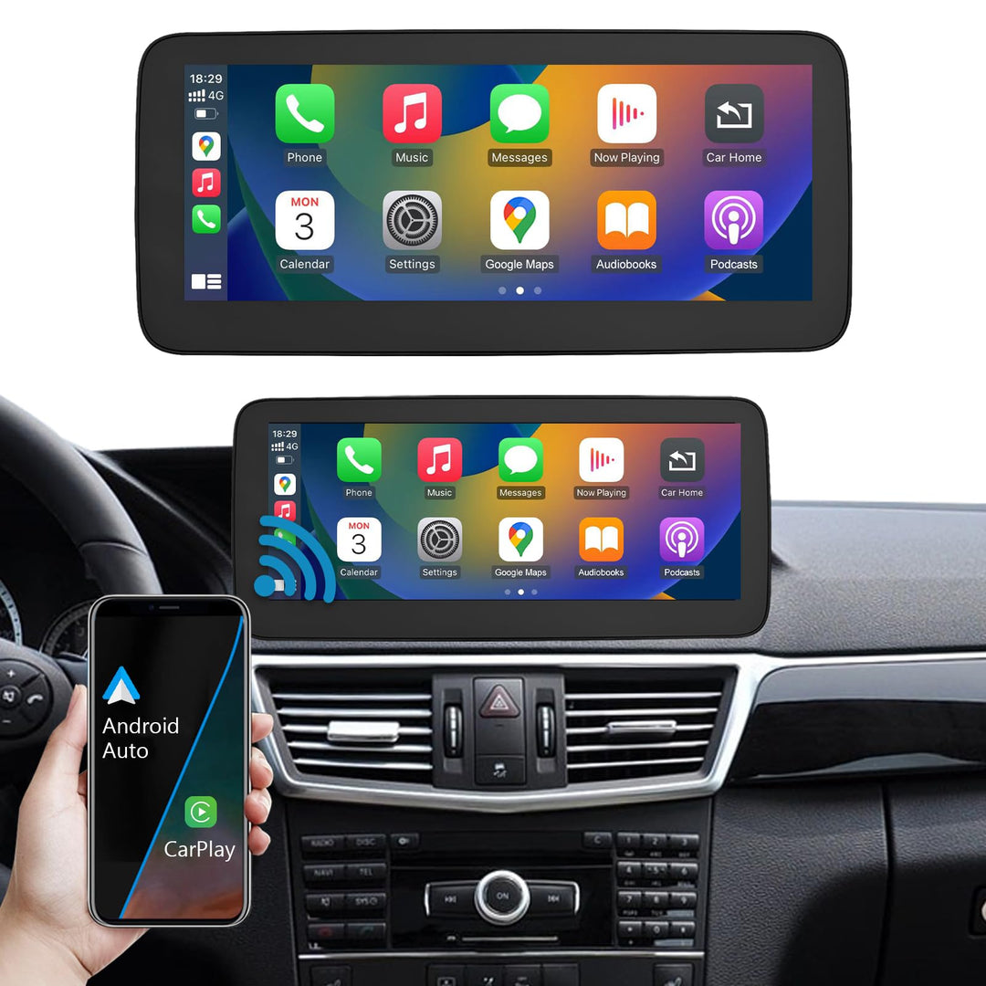 Autoradio 10,25 Zoll Touchscreen mit kabellosem Carplay und Android Auto für 2009-2011 Mercedes Benz