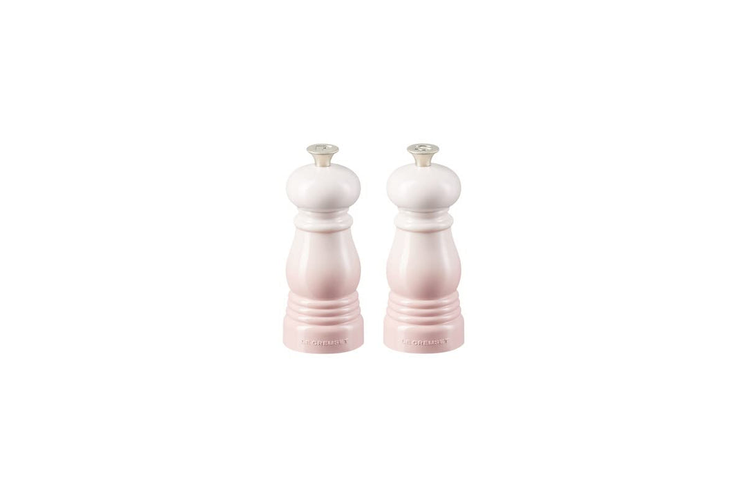 Le Creuset Kleines Mühlenset, Salz- und Pfeffermühle, ABS-Kunststoff, Je 5 x 5 x 12,1 cm, Keramik-Ma