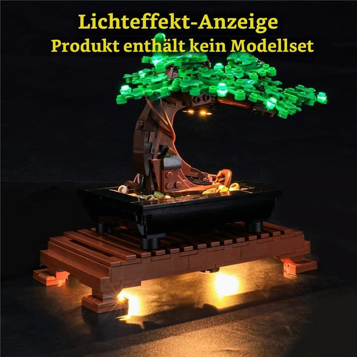 GEAMENT LED Licht-Set (Grün) Kompatibel mit Lego Bonsai Baum (Bonsai Tree) - Beleuchtungsset für Cre