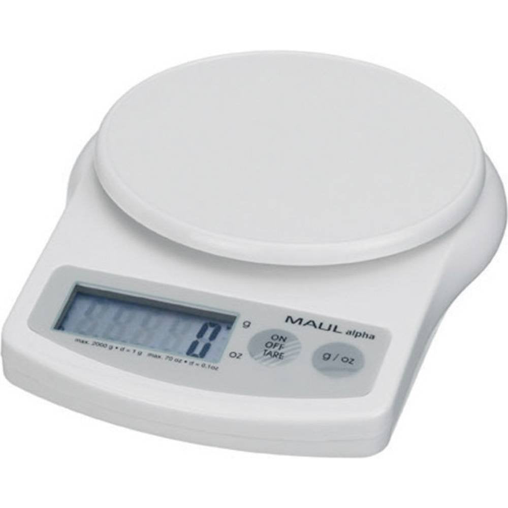 Briefwaage MAULalpha mit weiss 2000 g, weiss 2000 g