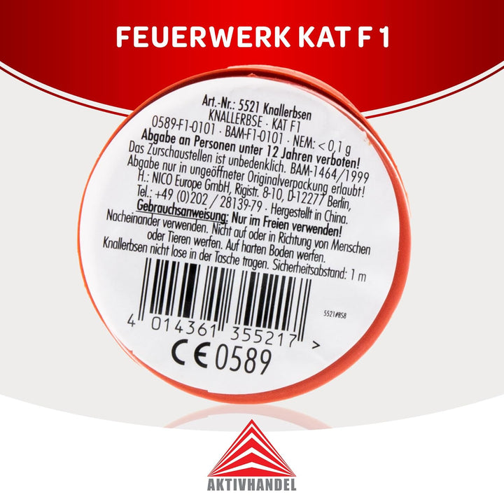 300 Riesen Knallerbsen (30x 10er Dose) von Aktivhandel