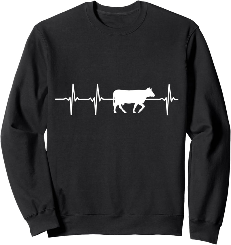 Cow Lovers Heartbeat Sweatshirt