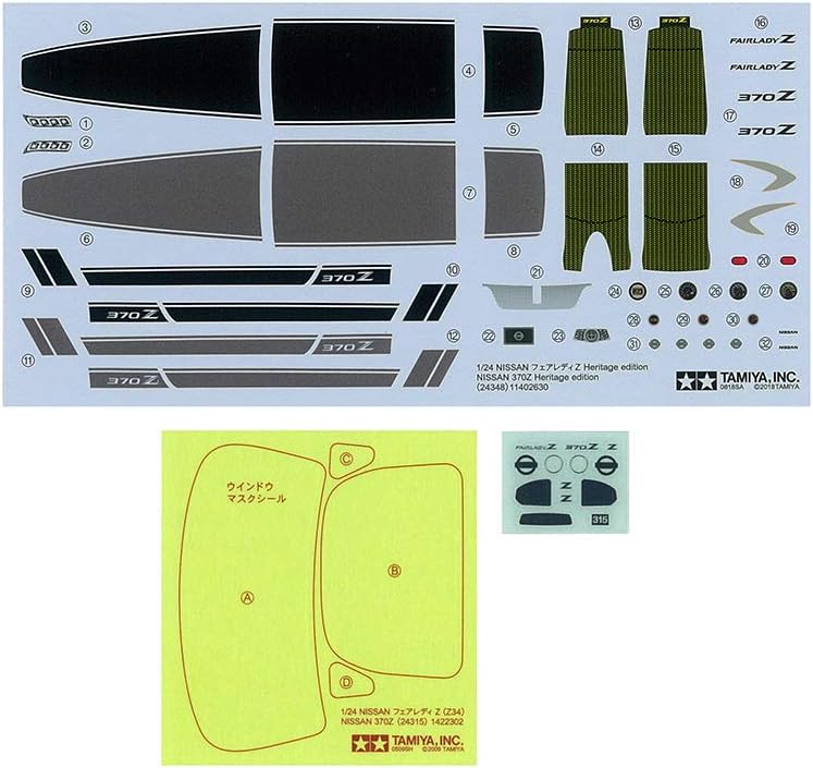 TAMIYA 24348 300024348 Nissan Fahrzeug 24348-1:24 370Z Heritage Edition, Modellbau, Plastik Bausatz,