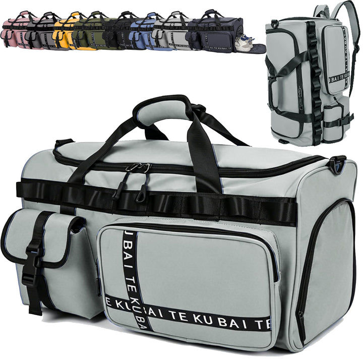 Reisetasche Damen Herren, 65L Wasserabweisende Sporttasche, Large Capacity Reise Tasche Gym Bag, mit