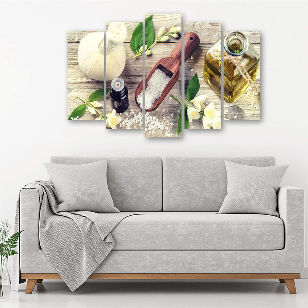 Feeby. Leinwandbild - 5 Teile - Bilder, Wand Bild, Wandbilder, Kunstdruck XXL, 5-Teilig, Typ A, 150x