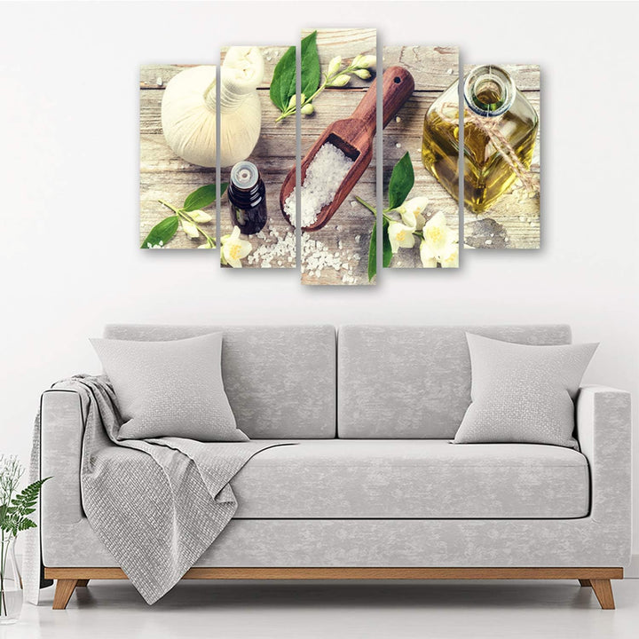 Feeby. Leinwandbild - 5 Teile - Bilder, Wand Bild, Wandbilder, Kunstdruck XXL, 5-Teilig, Typ A, 150x