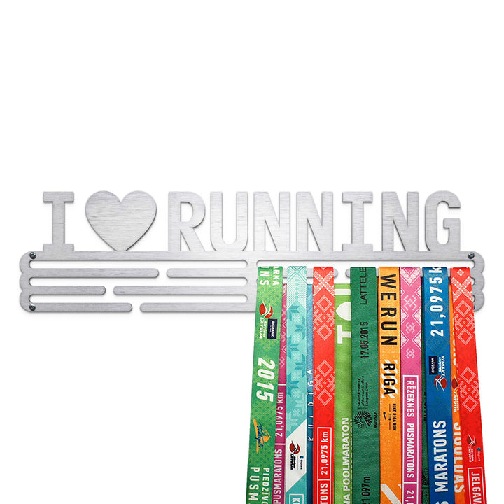 United Medals I Love Running Medaillenhalter Running Laufen für 48 Medaillen Aufbewahrung - Läufer G