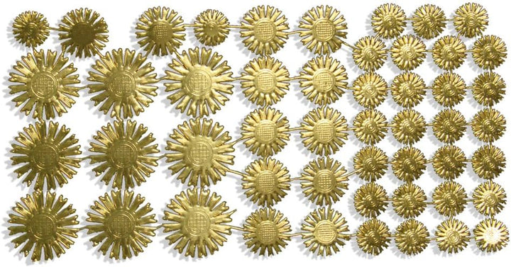 Kunze Weihnachten Mix Sortiment, 88 Stück, Gold, aus geprägtem Papier Sortiment Gold, Sortiment Gold