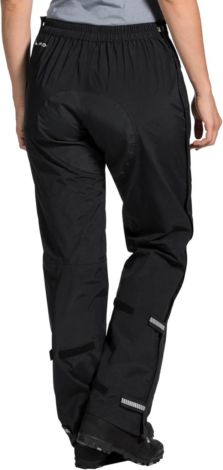 VAUDE Damen Hose Women's Yaras Rain Pants Iii 34-Long Schwarz, 34-Long Schwarz