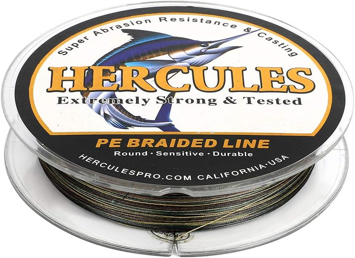 HERCULES Super Cast 100m - 2000m Yards Geflochtene Angelschnur 10lb - 300lb Test für Salzwasser Süss