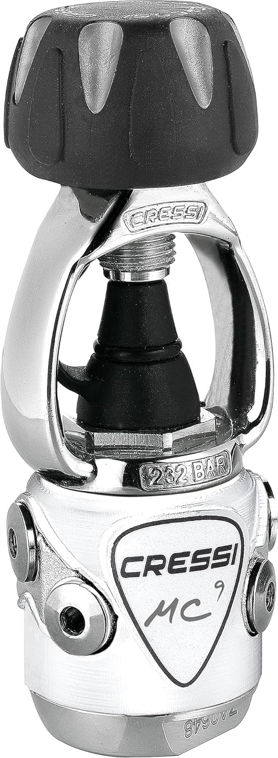 Cressi MC9/XS Compact Regulator - Atemregler zum Tauchen, erhältlich INT oder DIN Version, Unisex fü