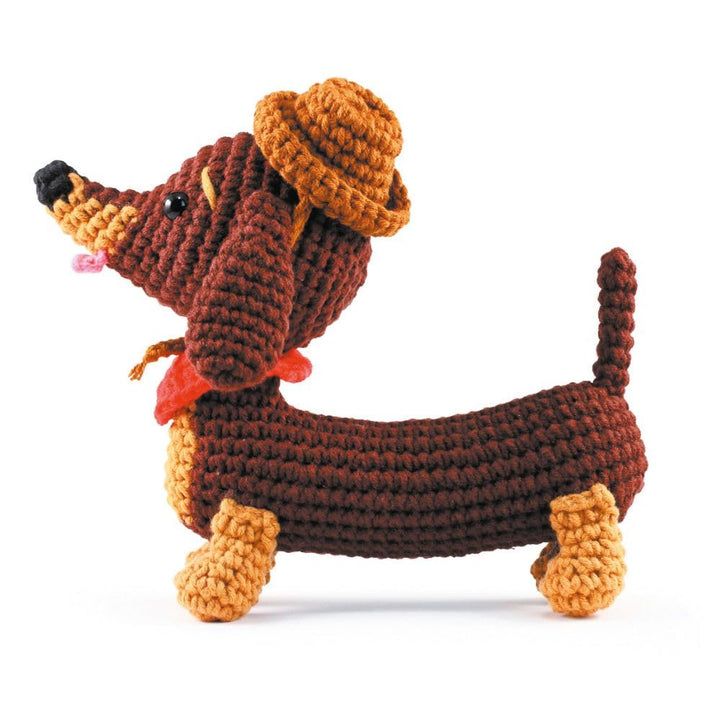GRAINE CREATIVE Meine Amigurumi Häkelplüschbox Dackel