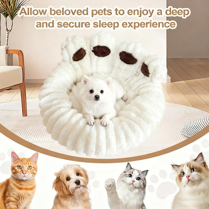 Flauschig Haustierbett Warm Hundebett Katzenbett Niedlich Bärentatzen-Form Hundekissen Katzenkissen