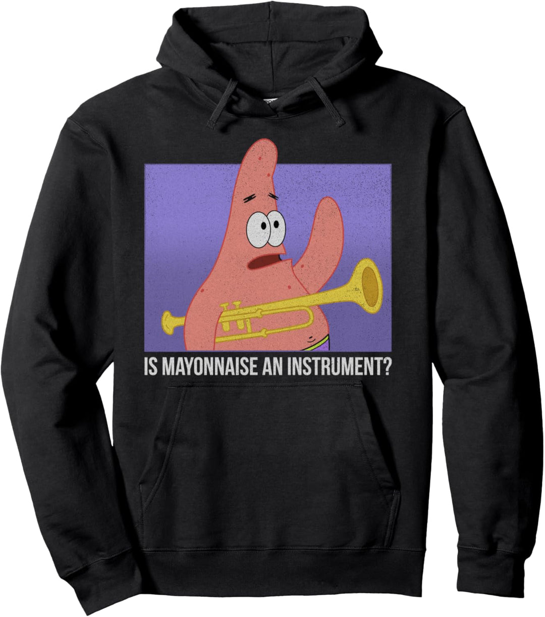 SpongeBob SquarePants Patrick Is Mayonnaise An Instrument Pullover Hoodie