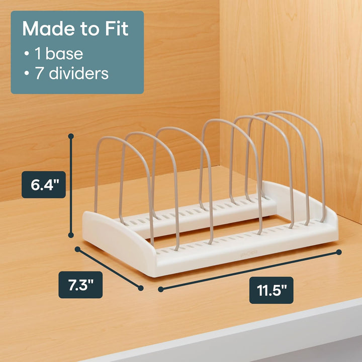 YouCopia Bakeware Rack StoreMore verstellbar, Kunststoff, Weiss, Standard