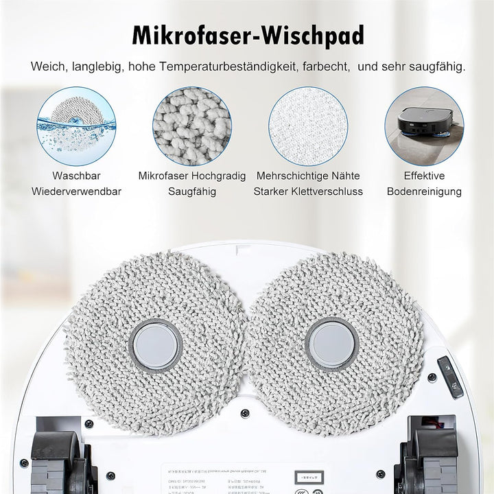 33 Stück Zubehörset für ECOVACS DEEBOT X5 Omni /X5 Pro Saugroboter, 2 Hauptbürste 6 Staubbeutel 6 Wi