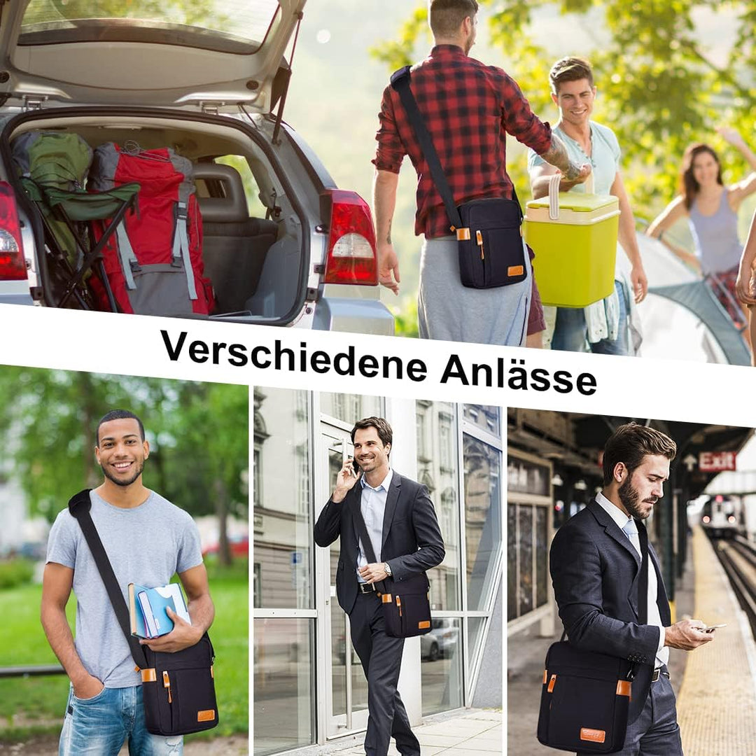 ESTARER Umhängetasche Herren Klein, 9,7 Zoll Schultertasche Herren, Herrentasche zum Umhängen für Sc