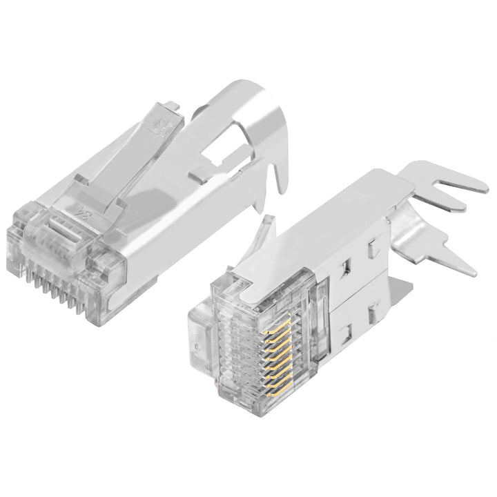 BIGtec RJ45 Stecker Netzwerkstecker 25 Stück Hirose TM11 grau Hochgeschwindigkeits Verbindung für Fa