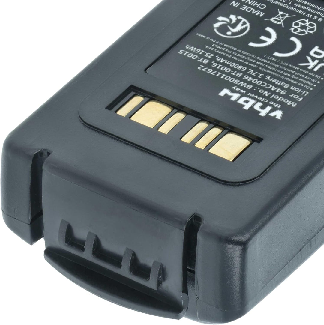 vhbw 1x Akku Ersatz für Datalogic BT-0016 für Barcodescanner POS (6800 mAh, 3,7 V, Li-Ion)