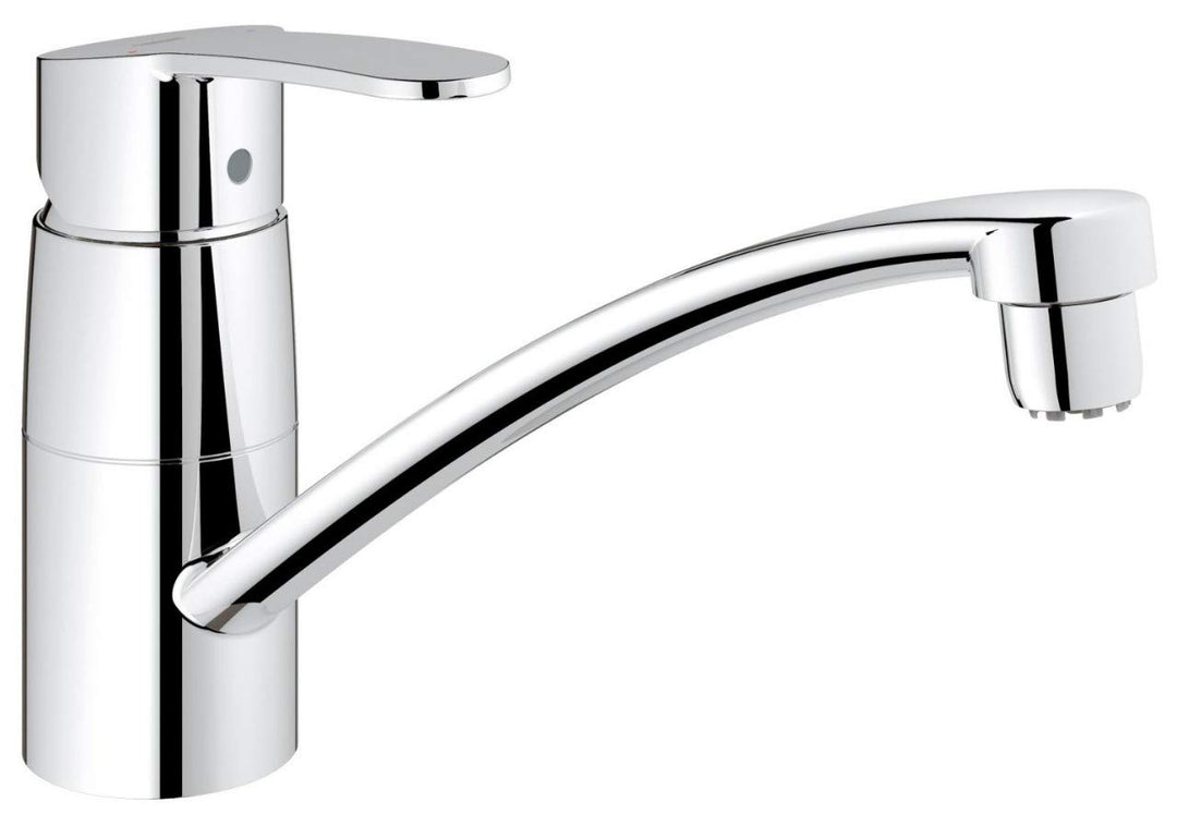 GROHE Eurosmart Cosmopolitan Küchenarmatur, niedriger Auslauf, Niederdruck 31179000 flacher Auslauf
