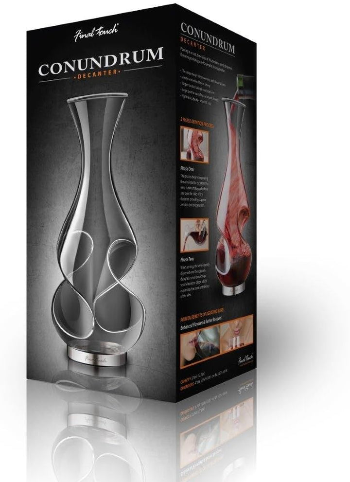 Décanteur aérateur à vin en coffret-Conundrum