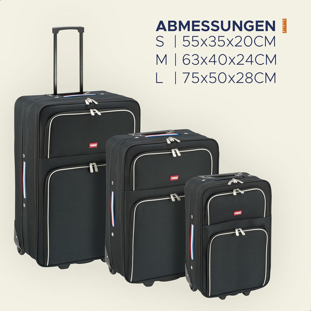 Princess Traveller Barcelona Dutch Design, Reisekoffer, 75 cm, Schwarz, L