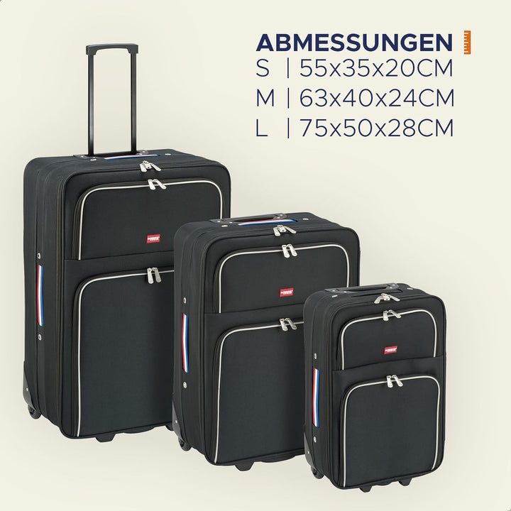 Princess Traveller Barcelona Dutch Design, Reisekoffer, 75 cm, Schwarz, L